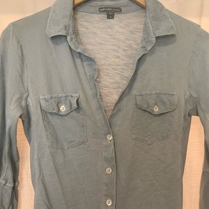 James Peres light blue classic shirt